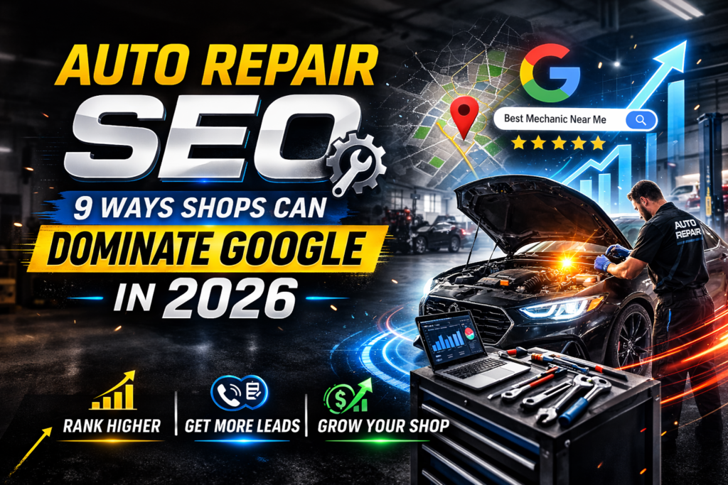 Auto repair SEO strategy helping automotive repair shops rank higher in Google search results