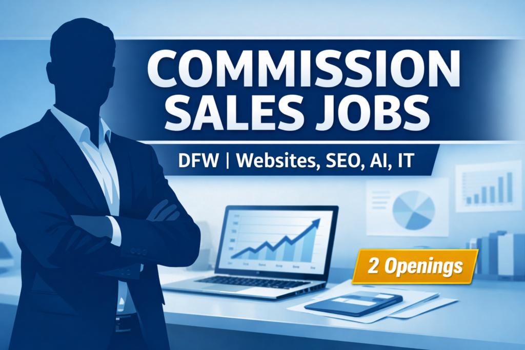 Thumbnail for Sanctus Marketing blog about commission-based sales jobs in DFW.